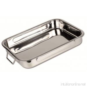 Chef Direct Stainless Steel Roast Pan With Folding Handles - Length 40 Cm X Width 28 Cm//Chef Direct//Rustidera Inox Con Asas Abatibles - B00K7Y7SSG